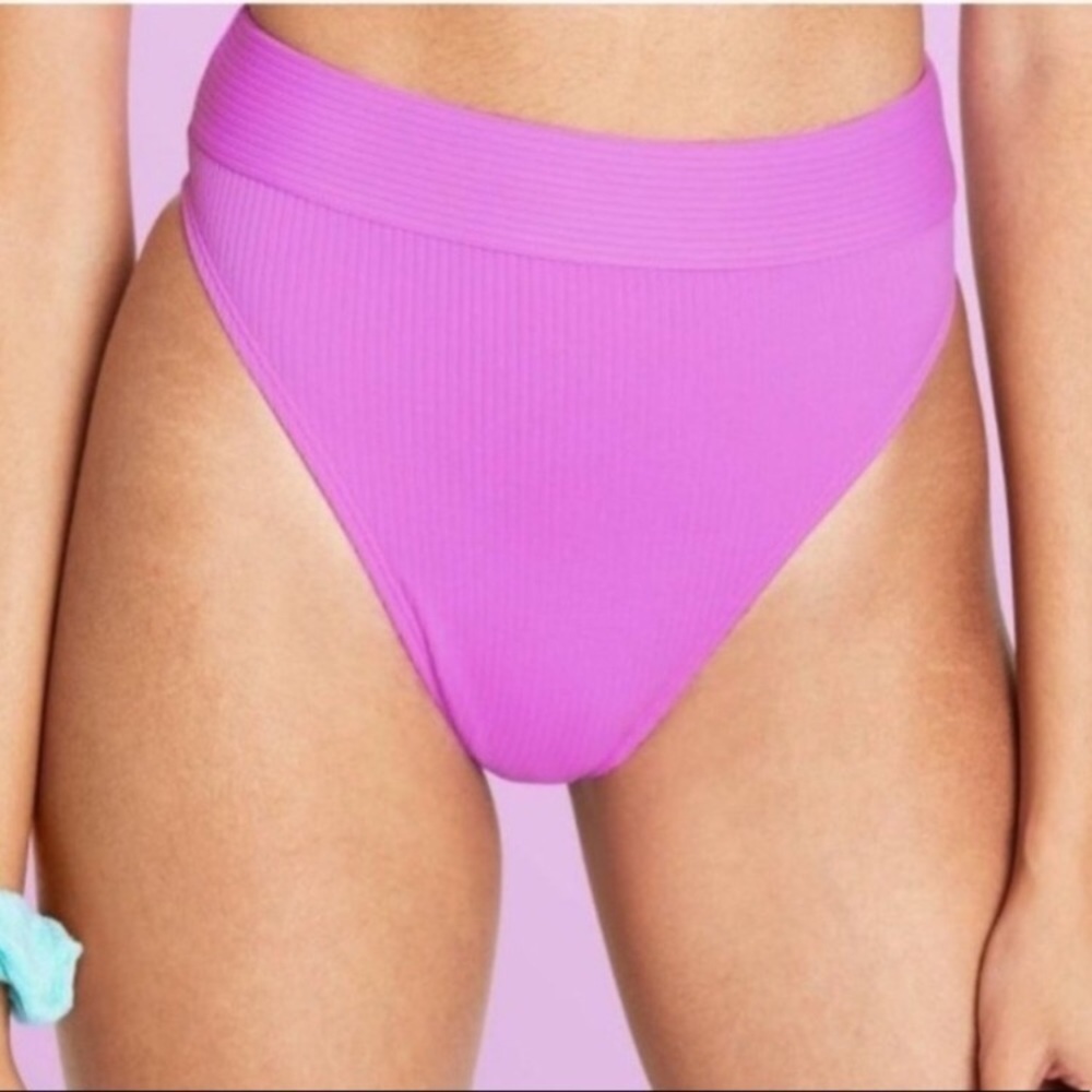 Stoney Clover Lane x Target Women’s High-Waist Ribbed Bikini Bottom SS. - Picture 7 of 9